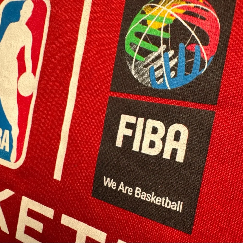 Nike Basketball Without Borders Africa Logo T-shirt‎ Red Collectible FIBA